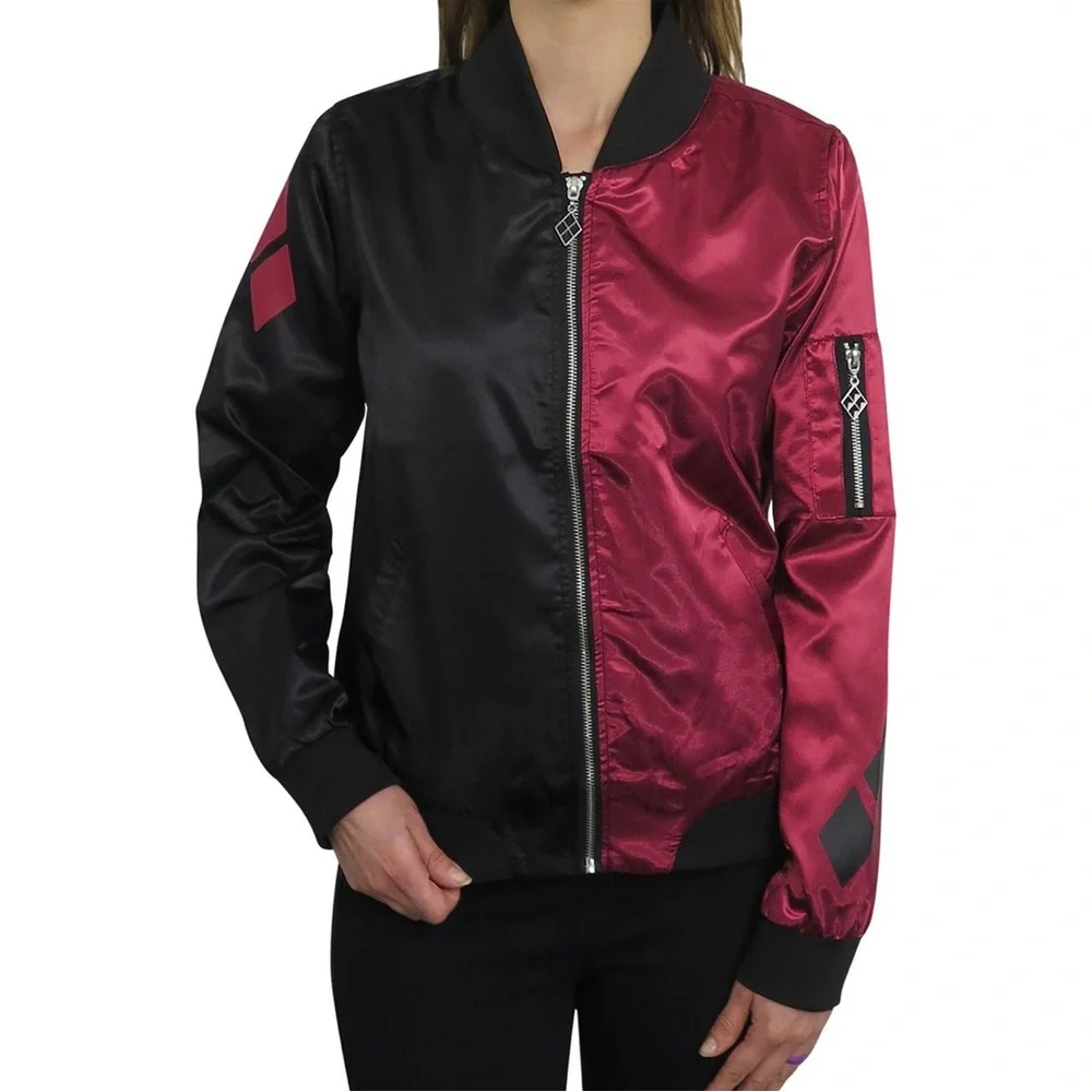 Harley Quinn size SMALL Classic Women's Bomber Jacket - Picture 1 of 10